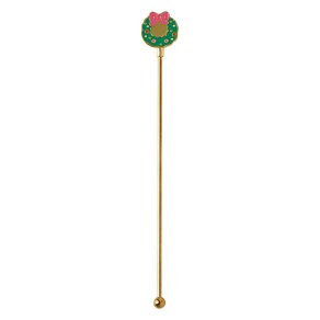 모던하우스 XMAS 메리티파티 스테인레스 머들러 스틱 리스 20cm, 골드, 1개