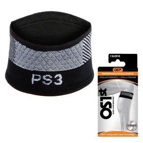 오에스퍼스트 얇은 무릎보호대 숏 PS3, 블랙, 1개
