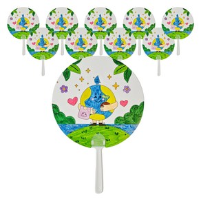 아이두 DIY 부채 만들기 세트, 지구사랑, 10세트