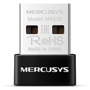 머큐시스 Mecusys 블루투스 5.3 나노 USB 어댑터, 블랙, 1개, MA530