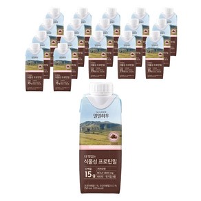 일일하우 더 맛있는 식물성 프로틴밀 카카오맛, 250ml, 18개