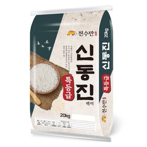 천수만 2024년산 햅쌀 신동진 백미 특등급, 20kg, 1개