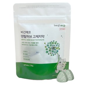 비긴에코 덴탈허브 고체치약 40p, 28g, 1개