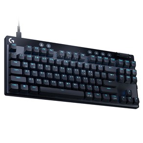 로지텍 PRO X TKL RAPID 래피드 트리거 유선 텐키리스 게이밍 키보드, 블랙, 920-013238, 제조사축