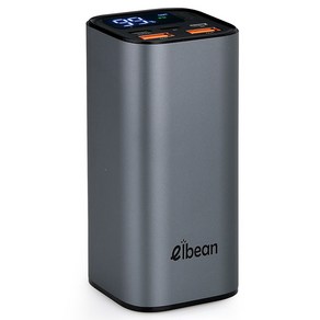 엘빈 45W PD QC 3.0 USB 20000mAh 고속 충전 보조배터리 멀티단자, PD45W, 그레이