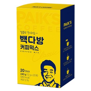 빽다방 커피믹스, 1개, 20개입, 12g