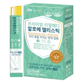 JW중외제약 리얼메디 알로에 젤리 스틱, 15회분, 300g, 1박스