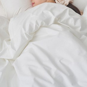 아망떼 수퍼코튼 60수 고밀도 면 홑겹이불커버, 화이트