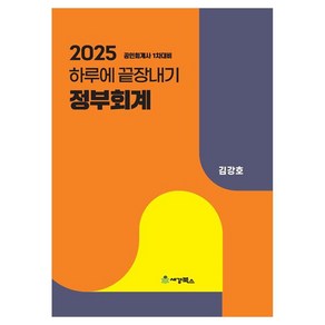 2025 하루에 끝장내기 정부회계, 세경북스