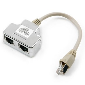 컴스마트 커플러 RJ45 T형 8P8C 2선분리 방식STP WT955, 1개