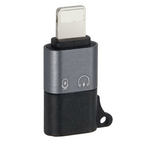 컴스 USB Type C to 오디오 젠더, 28mm, 1개, 실버/블랙