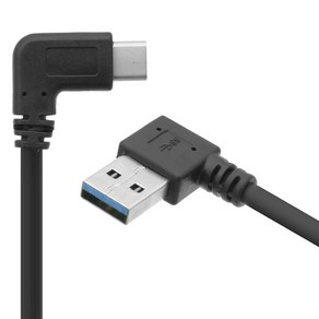 컴스 USB 3.1 Type C USB 3.0 A 꺾임 C타입 젠더 케이블 NA973, 1개, 25cm