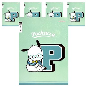 핑크망고 산리오 초등 영어노트 좁은칸, 포차코, 5개