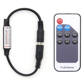 컴스마트 LED 컨트롤러 DC 전원 리모콘 Dimme, 1개