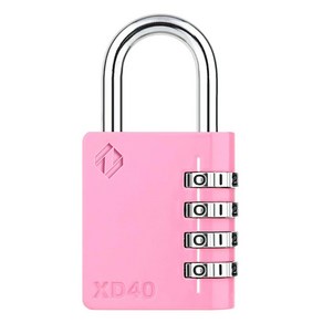 자커 브리스터 다이얼 자물쇠 핑크 XD40, 1개