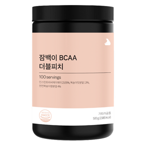 잠백이 BCAA 더블피치, 1개, 500g