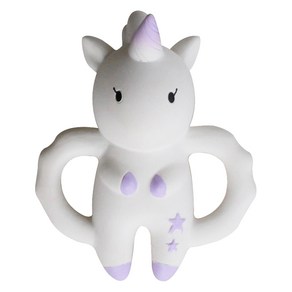 아카시아봉봉 유아용 라텍스 목욕인형 치발기, 유니콘 바이올렛, 1개