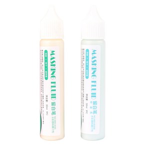 시나아트 마스킹액 펜형 수채화 보조제 화이트 30ml + 블루 30ml 세트, 1세트