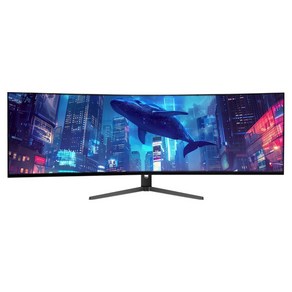 와사비망고 DQHD NANO IPS 패널 5K 게이밍 커브드 모니터, 124cm, Atview 490 5K HDR Cuved