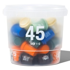 새턴버드 넘버 시리즈 콜드브루 커피 6종 혼합 커피 45p 세트 버킷, 3g, 45개입, 1개