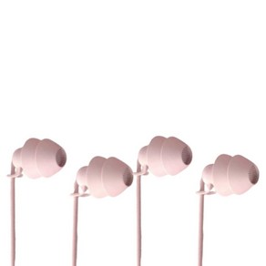 옵션에이 돌출없는 저음강조 커널형 이어폰 3.5mm 2p, 핑크