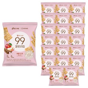 빙그레 99칼로리칩 애플시나몬, 30g, 20개