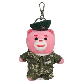 벨리곰 뉴토피아 인형 키링 군인, 혼합색상, 1개, 14cm