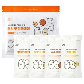 잼먹 유기농 첫 잡곡데이 이유식 중기 4종 세트, 200g, 1세트