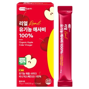 뉴트라팜 리얼 유기농 애사비 15p, 1개, 225g