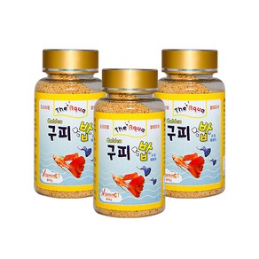 아쿠아플러스 구피 골든밥 사료, 65g, 3개