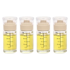 키텐실 시노글라스 미니 오일병 50ml, 베이지, 4개