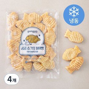 곰곰 슈크림 붕어빵, 50g, 18개입, 4개