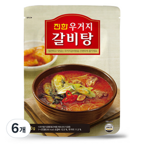 진한 우거지 갈비탕, 600g, 6개