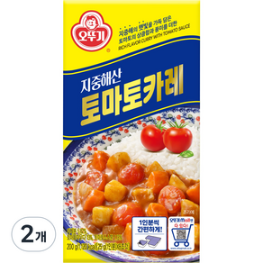 오뚜기 지중해 토마토 카레 고형, 200g, 2개