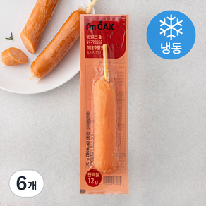 아임닭 맛있는 닭가슴살 매운후랑크 소시지 꼬치 (냉동), 70g, 6개