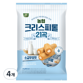 농협식품 크리스피롤 21곡 소금우유맛, 4개, 170g