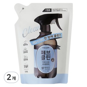 더블유드레스룸 페브클린 섬유탈취제 리필 97번 에이프릴코튼, 450ml, 2개