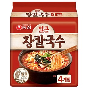 농심 얼큰 장칼국수 103g, 4개