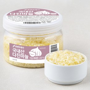 국내산 다진마늘 용기 400g