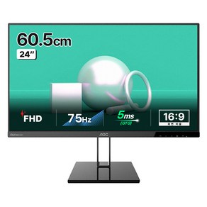 알파스캔 FHD AOC 프리싱크 75 DP 시력보호 모니터, 60.5cm, 24V2Q