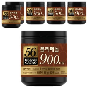 롯데웰푸드 드림 카카오 56% 초콜릿, 6개, 86g