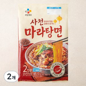 CJ제일제당 사천식 마라탕면 2인, 434g, 2개