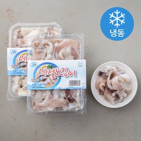 진해수산업협동조합 국내산 세절 오징어 (냉동), 500g, 2개