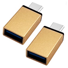 칼론 USB3.0 C타입 OTG젠더 2p, KR-COTG(골드), 2개