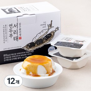 김구원선생 서리태 연두부 + 오리엔탈 샐러드 소스 세트, 135g, 12개입