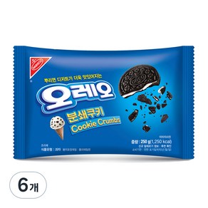 오레오 분쇄쿠키, 250g, 6개