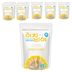 이치비야 동결건조 과일칩 옥수수, 30g, 8개