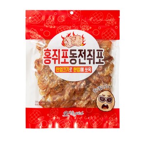 홍쥐포 동전 쥐포, 220g, 1개