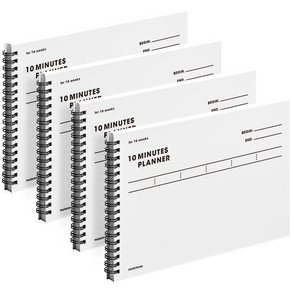 모트모트 텐미닛 플래너 16weeks 4p, 화이트, 4개