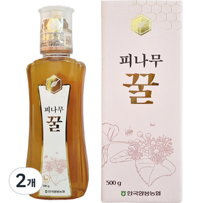 한국양봉농협 피나무 꿀, 500g, 2개